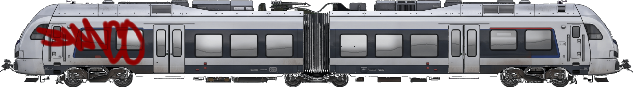Digital graffiti by GhostSignal on London Train