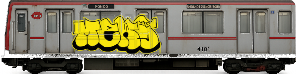 Digital graffiti by MERS1/MANR on Spain Train