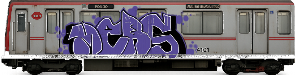 Digital graffiti by MERS1/MANR on Spain Train