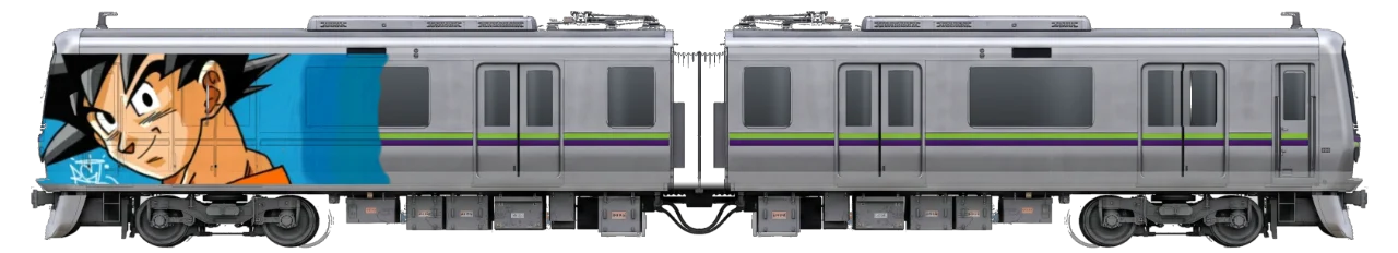 Digital graffiti by RGL on Tokyo Train