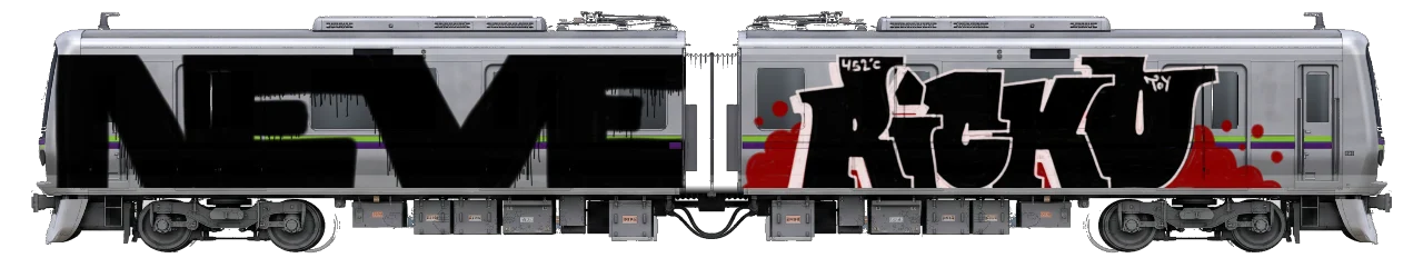 Digital graffiti by GovnoRicko on Tokyo Train