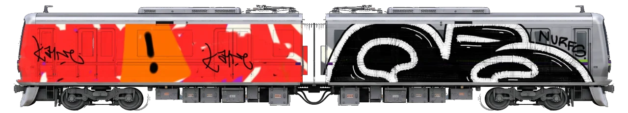 Digital graffiti by nurfs on Tokyo Train