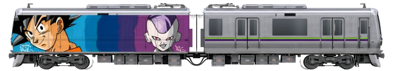 Digital graffiti by RGL on Tokyo Train