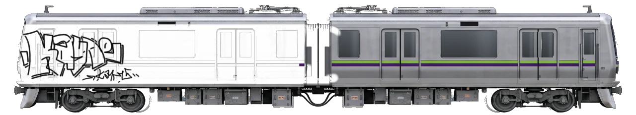 Digital graffiti by kayne on Tokyo Train