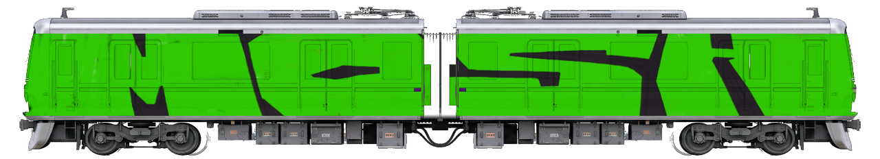 Digital graffiti by MOSH on Tokyo Train