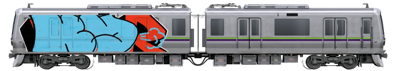 Digital graffiti by kayne on Tokyo Train
