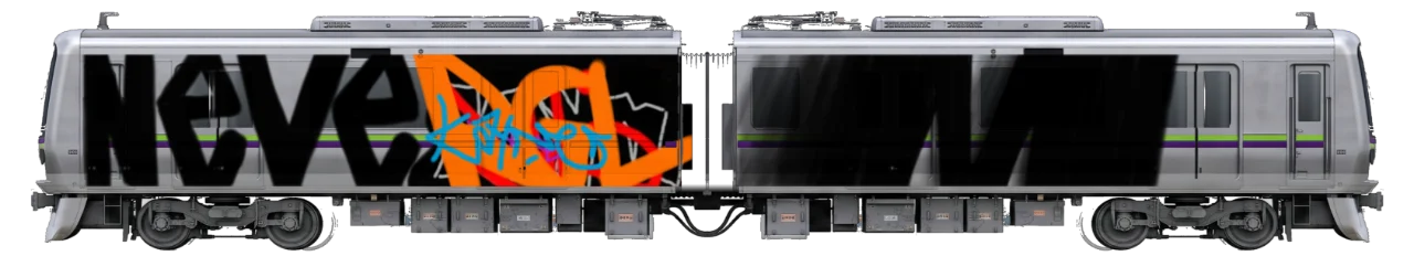 Digital graffiti by kyn on Tokyo Train