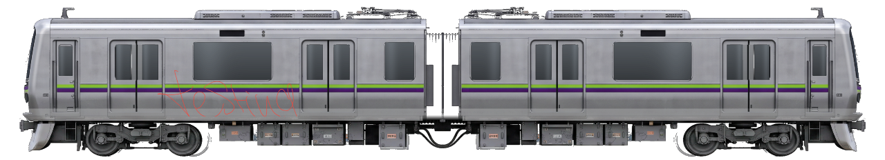 Digital graffiti by Gost on Tokyo Train