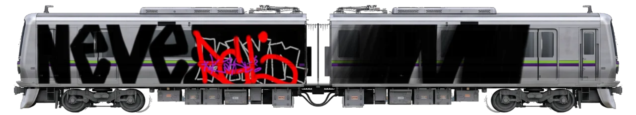 Digital graffiti by kyn on Tokyo Train