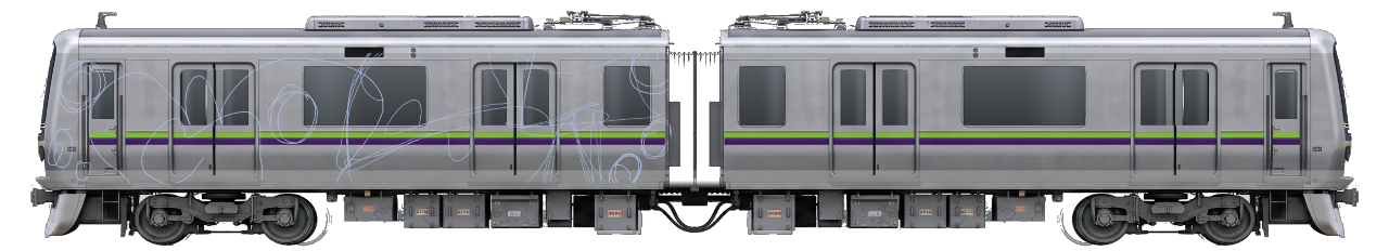 Digital graffiti by Gost on Tokyo Train