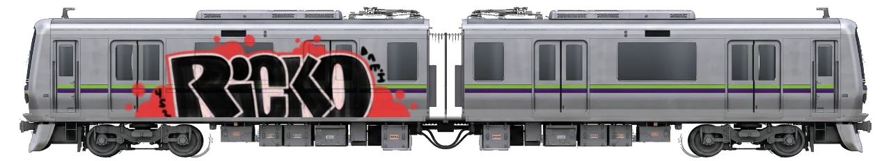 Digital graffiti by GovnoRicko on Tokyo Train