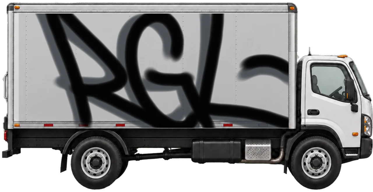 Digital graffiti by RGL on Truck
