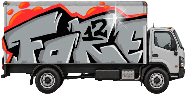 Digital graffiti by Fore12 on Truck