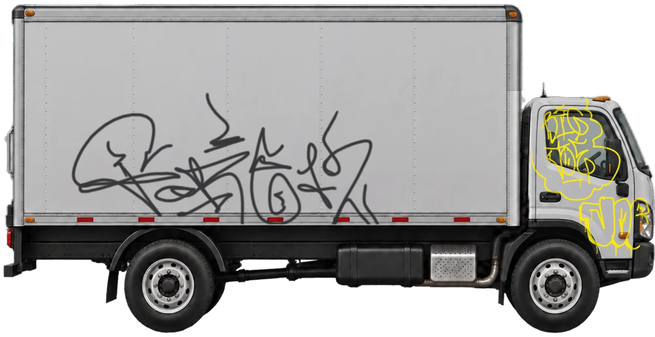 Digital graffiti by BIG JOE on Truck