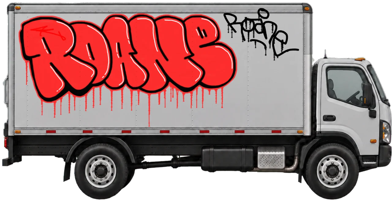 Digital graffiti by Roane on Truck