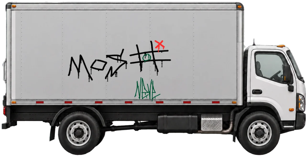Digital graffiti by NEVE on Truck