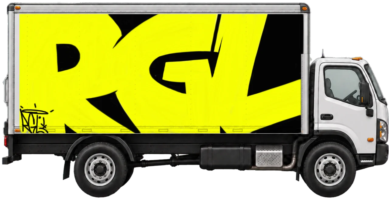 Digital graffiti by RGL on Truck