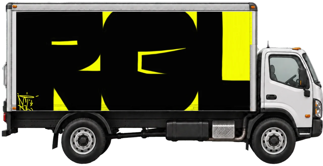 Digital graffiti by RGL on Truck