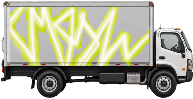Digital graffiti by MOSH on Truck