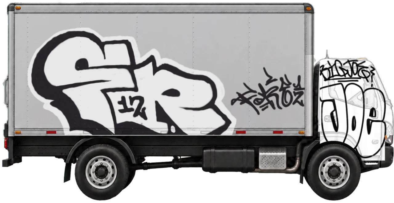 Digital graffiti by BIG JOE on Truck