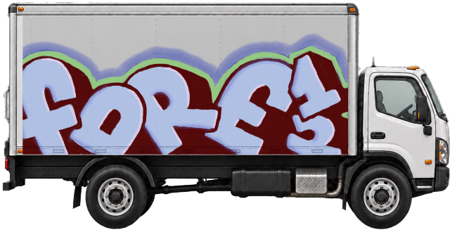 Digital graffiti by Fore12 on Truck