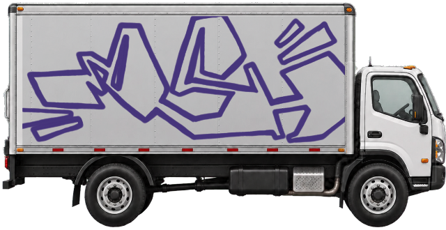 Digital graffiti by MOSH on Truck