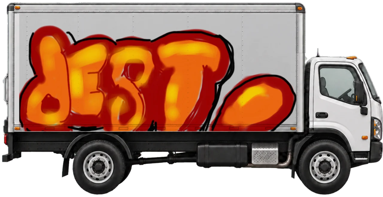 Digital graffiti by DestRoy on Truck