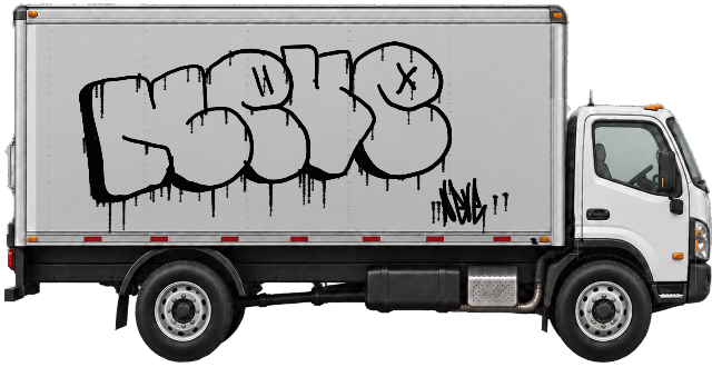 Digital graffiti by NEVE on Truck