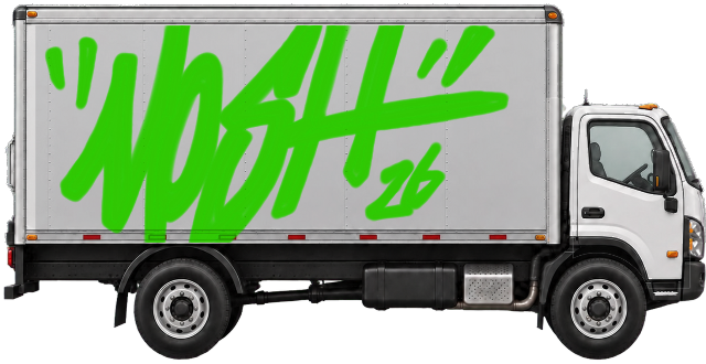 Digital graffiti by MOSH on Truck