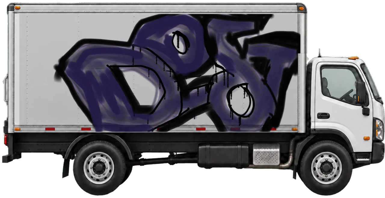 Digital graffiti by DestRoy on Truck