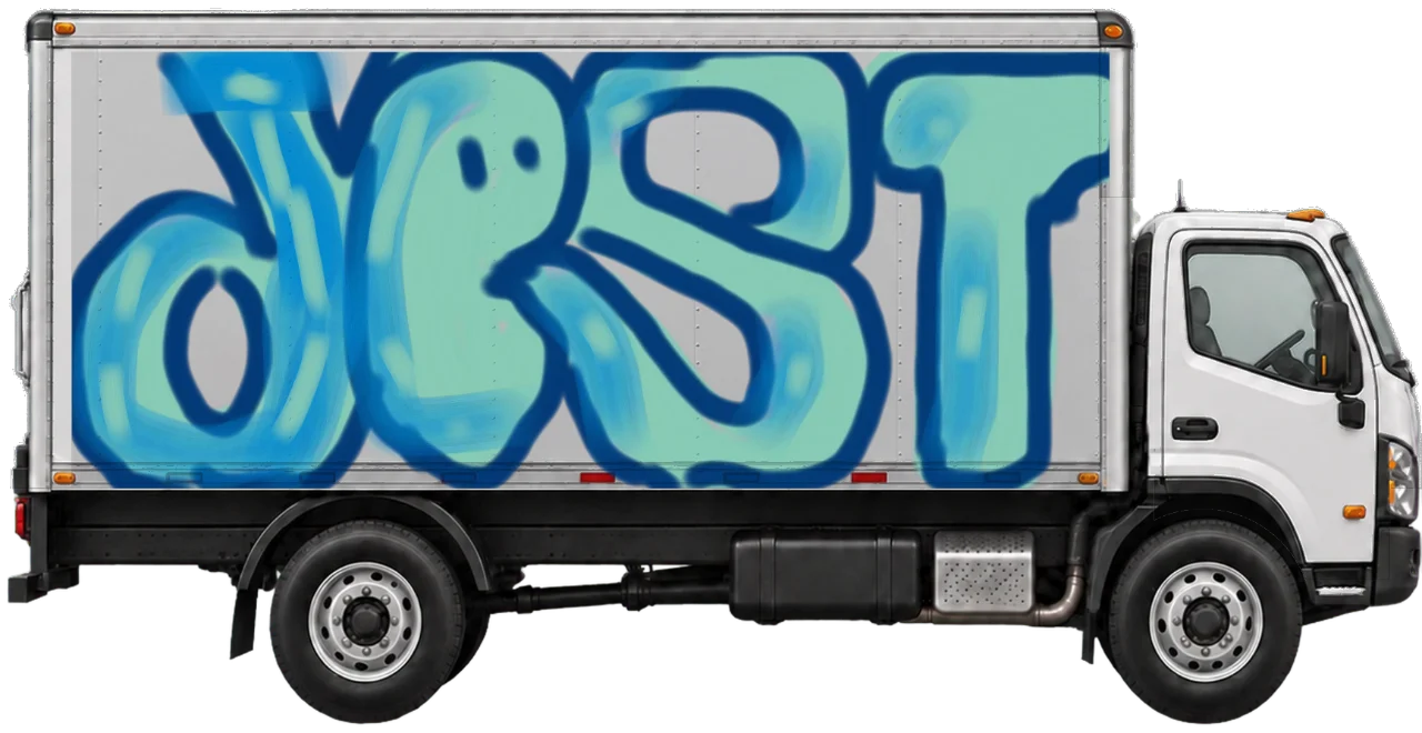 Digital graffiti by DestRoy on Truck