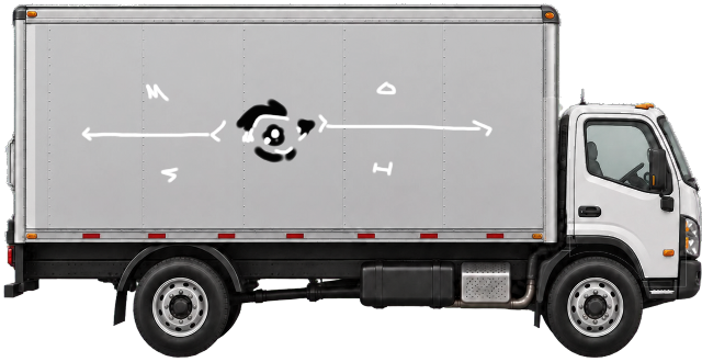 Digital graffiti by MOSH on Truck