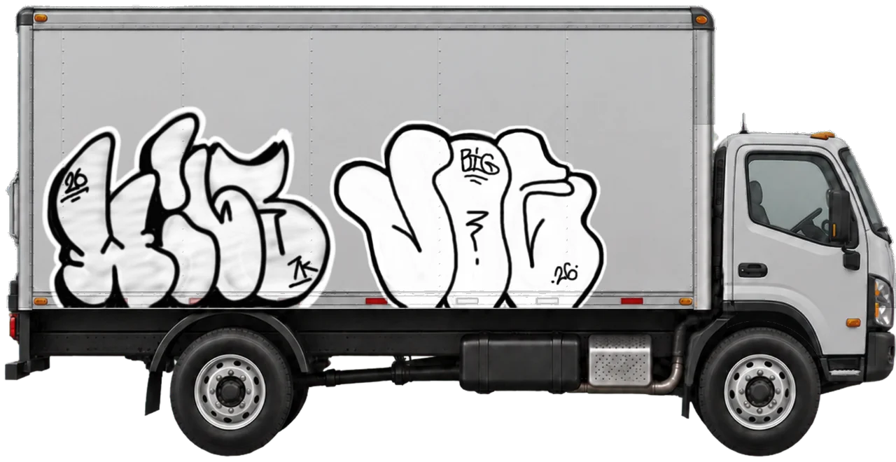 Digital graffiti by BIG JOE on Truck