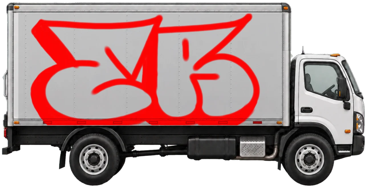 Digital graffiti by RGL on Truck
