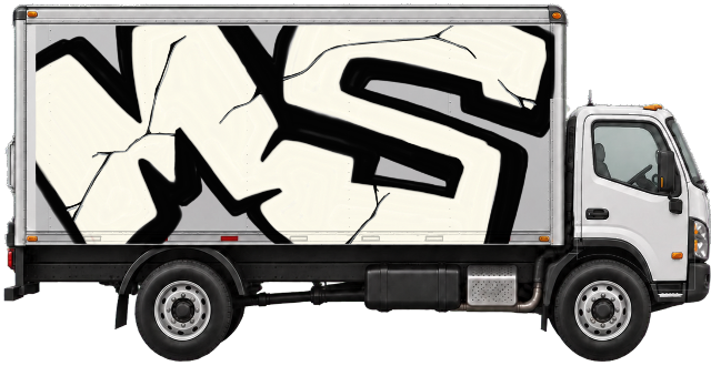 Digital graffiti by MOSH on Truck