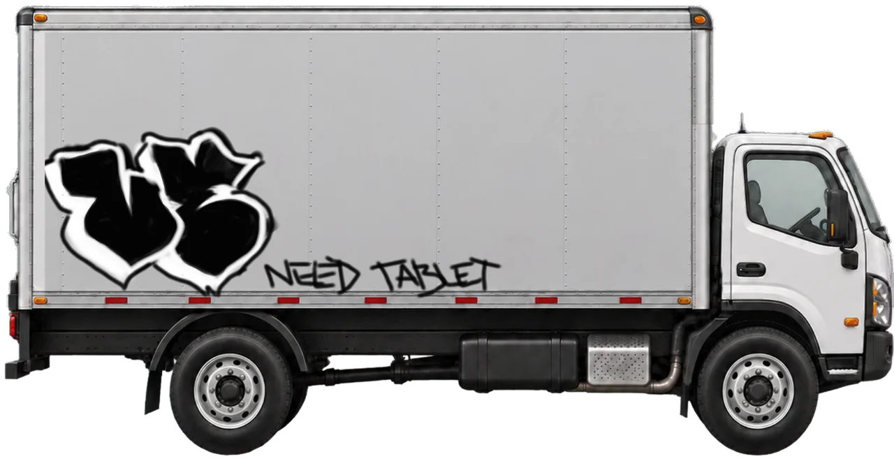 Digital graffiti by Verfer on Truck