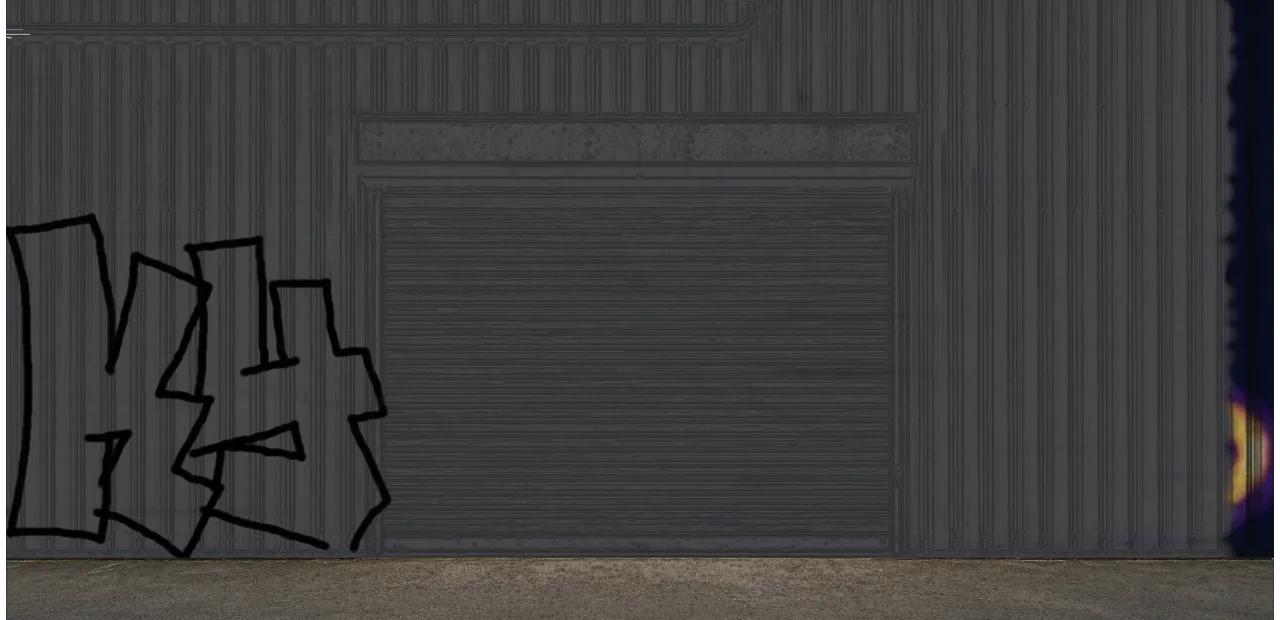 Digital graffiti by kyn on Blue Garage
