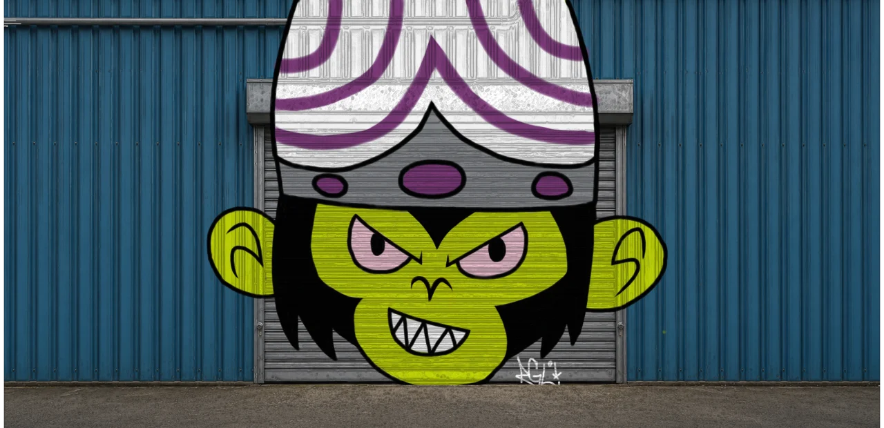 Digital graffiti by RGL on Blue Garage