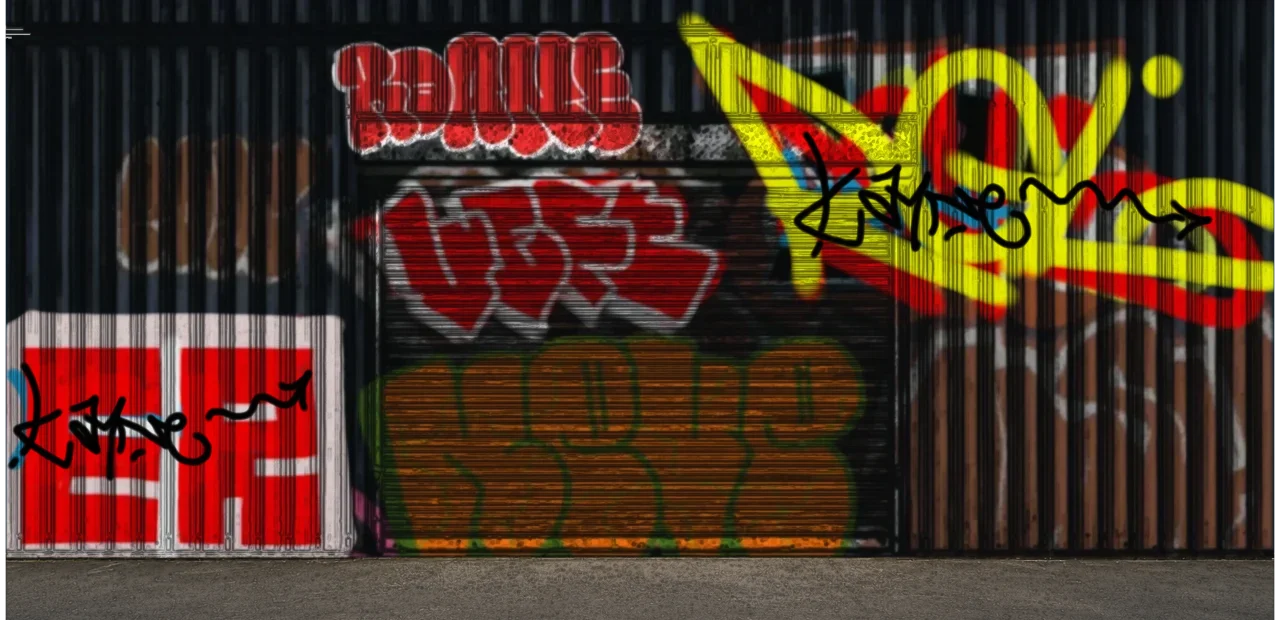 Digital graffiti by kyn on Blue Garage
