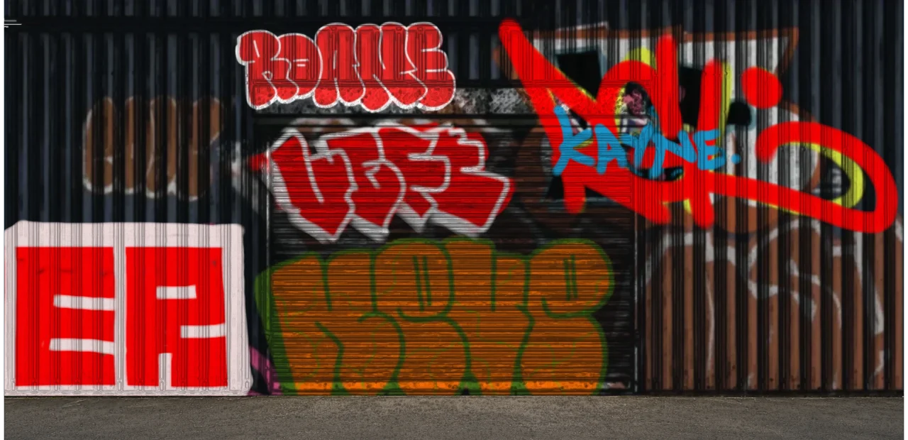 Digital graffiti by kyn on Blue Garage