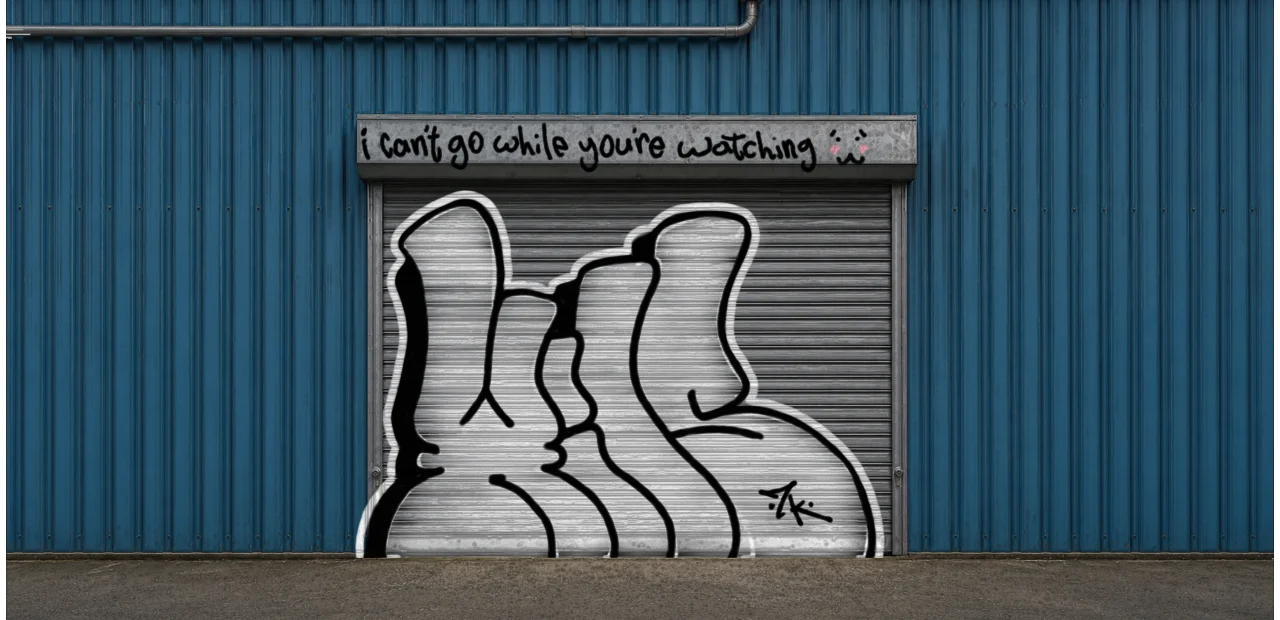 Digital graffiti by Wils1 on Blue Garage