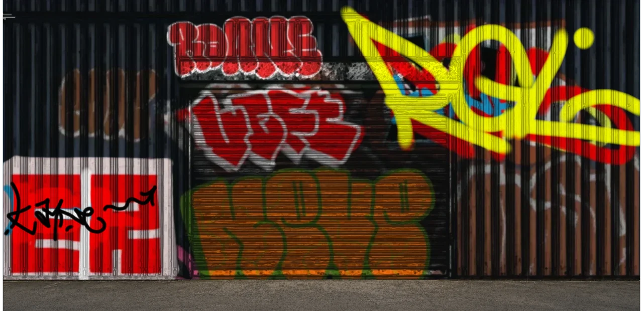 Digital graffiti by kyn on Blue Garage