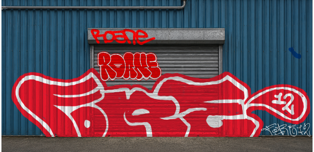 Digital graffiti by Fore12 on Blue Garage
