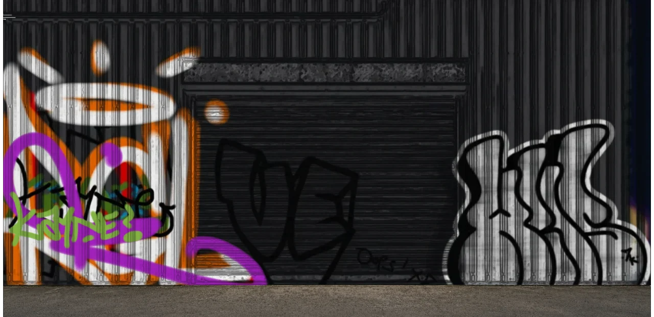 Digital graffiti by kyn on Blue Garage