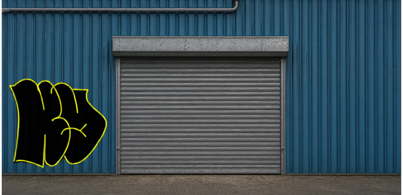 Digital graffiti by kayne on Blue Garage