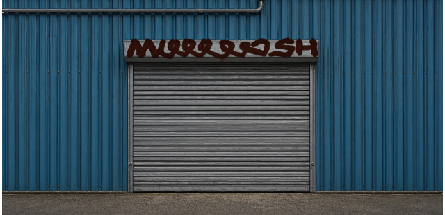 Digital graffiti by MOSH on Blue Garage
