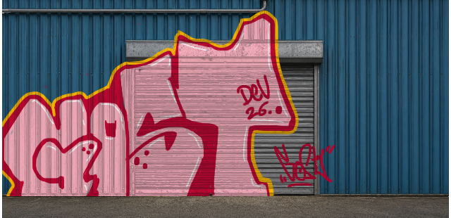 Digital graffiti by Gost on Blue Garage