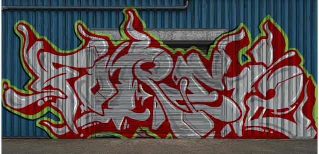 Digital graffiti by Fore12 on Blue Garage