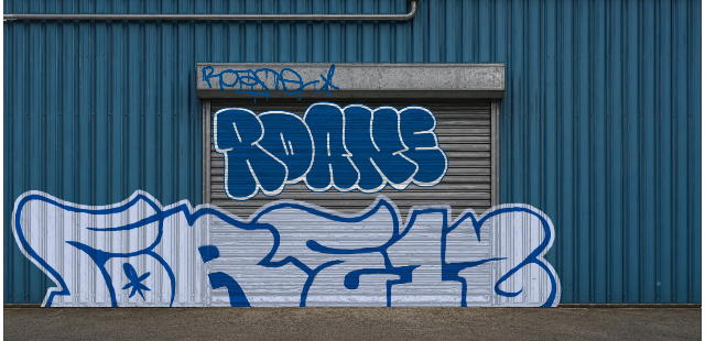 Digital graffiti by Fore12 on Blue Garage