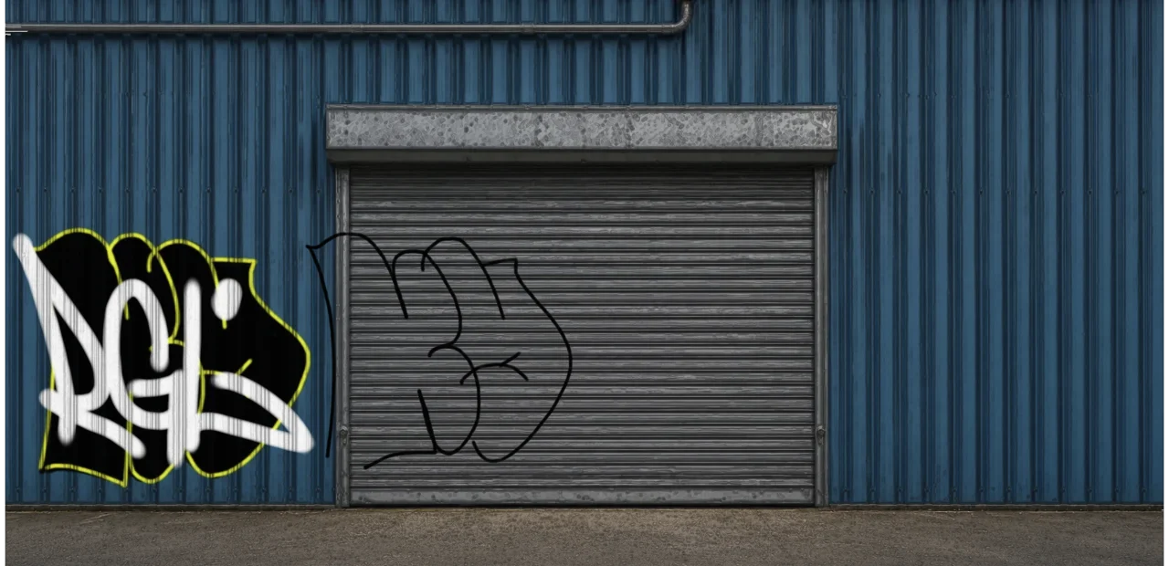 Digital graffiti by kayne on Blue Garage